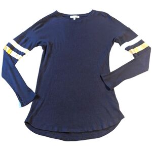 Sundry Waffle Knit Long Sleeve Top size 0